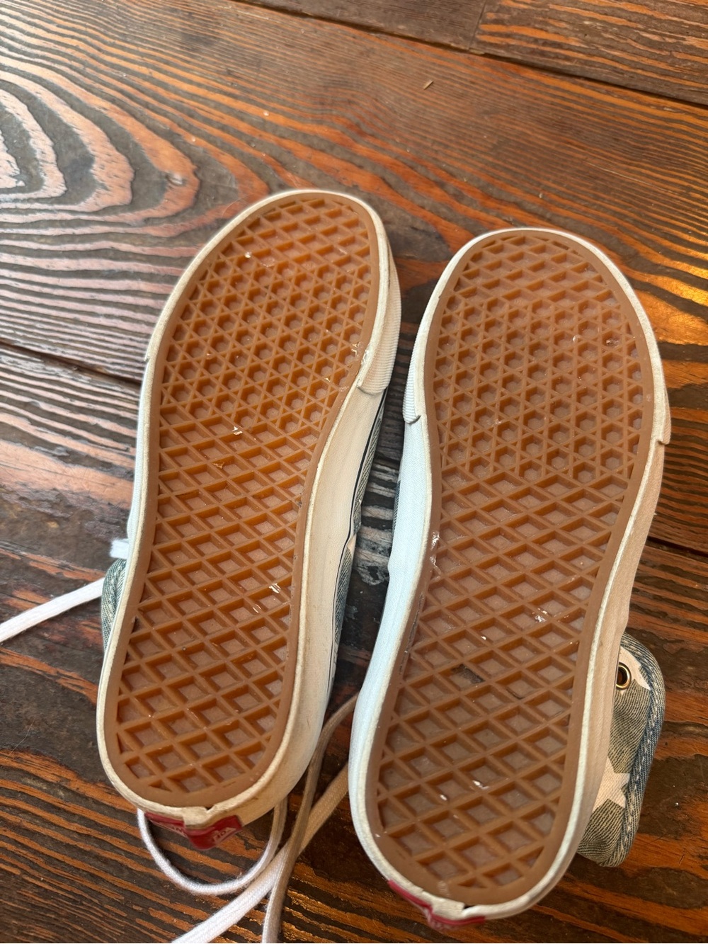 Vans Light Blue Star-Print & leopard High Top Sneakers - Picture 4 of 5
